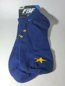 Alaska Flag No Show Socks Size Medium 5-10 New - Picture 1 of 4