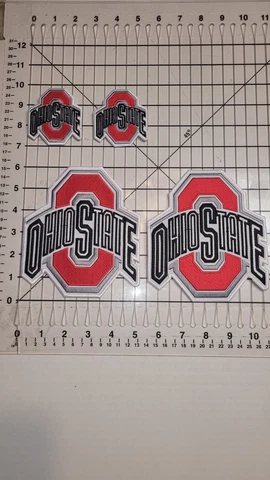 OHIO STATE BUCKEYES LOT OF 4 PATCHES / 2 LARGE & 2 SMALLER Cover