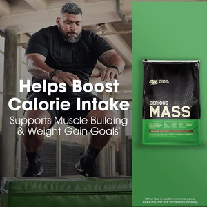 OPTIMUM NUTRITION SERIOUS MASS 12lb High Protein Muscle Building Weight Gain - Picture 1 of 11