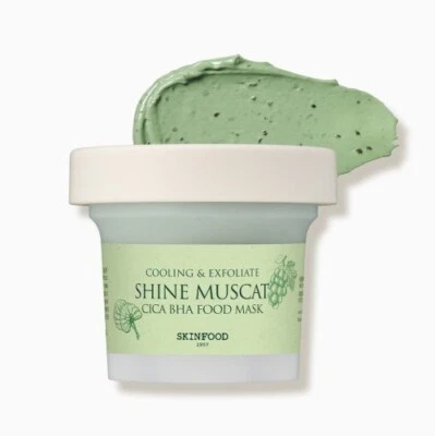 [ALIMENTO PARA LA PIEL] MASCARILLA ALIMENTARIA REFRESCANTE Y EXFOLIANTE BRILLO MOSCATEL CICA BHA 120g Foto 1 de 4