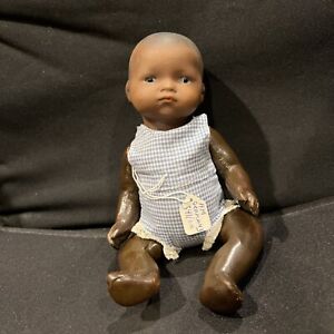 9” Vintage A M Armand Marseille Germany 341/ok Black Dream Baby Doll Bisque Head