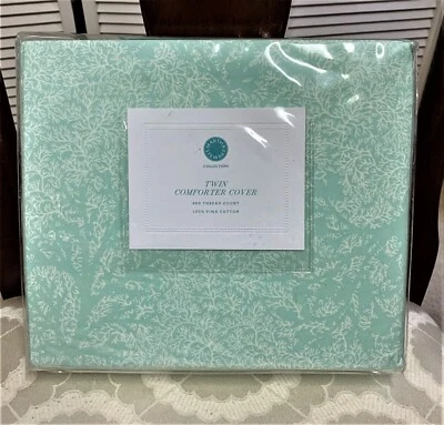 Nuevo en Paquete Cubierta Edredón Doble Colección Martha Stewart 'Coral Spray' - 100% Algodón Foto 1 de 2