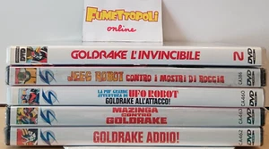 LOTTO DVD Stormovie 5 titoli Goldrake Jeeg Ufo Robot NUOVI e COME NUOVI - Foto 1 di 1