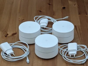 Google WiFi Router 3er Pack, Dual Band, Mesh, Wireless, GA00190-DE - Photo 1/2