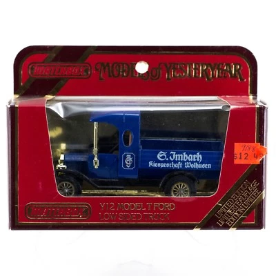 Matchbox Yesteryear Y-12-3 1912 Model T Ford Van Low Sided Truck Imbach England - Image 1 of 4