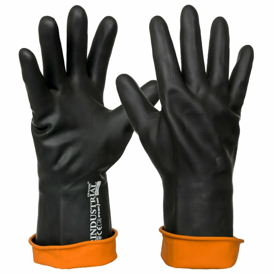 Gummihandschuhe Latex lange Stulpe 45cm Arbeitshandschuhe XL(RINDUSTRIAL-45) - Bild 1 von 1