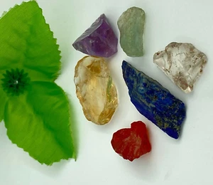 Healing Gemstone Gemstone Rough 6 Pieces Healing Crystal Loose Gemstone 160 CT - Picture 1 of 6