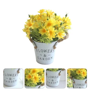 Artificial Planters Yellow Flowers Fake Lavender Flowers Faux Flowers Vase - Picture 1 of 12