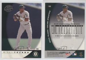 2001 Donruss Class Of 2001 Samples Silver Miguel Tejada #10