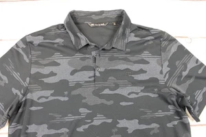 Travis Mathew Capsize Golf Shirt Polo Mens XXL 2XL Insignia Blue Camo Tie Dye SS - Picture 1 of 8