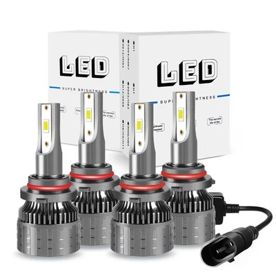 Faro LED blanco 4 bombillas haz alto/bajo 9005 9006 para Honda Accord 2003-2007 Foto 1 de 4