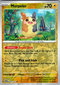 Morpeko Reverse Holo 072/167 072/167: Twilight Masquerade Uncommon - NM - Picture 1 of 2