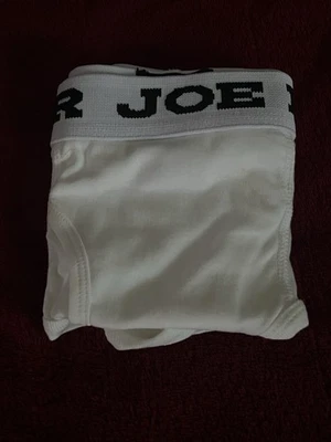 One (1)  Joe Boxer Fly Front White Brief - Size 32. Vintage. NOOP. Free shipping - Image 1 of 4