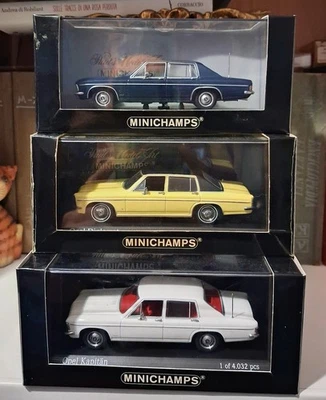 Minichamps 1/43 Lotto Opel Admiral Kapitan Diplomat 1969 - 1977 no Dinky Toys - Immagine 1 di 3