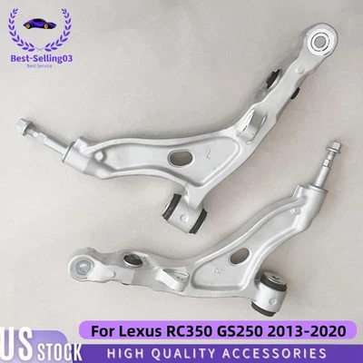 Brazo de control inferior delantero izquierdo + derecho 2 piezas para Lexus RC350 GS250 2013-2019 2020 Foto 1 de 4