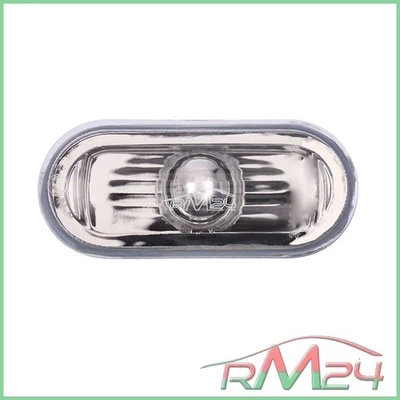 1X FRECCIA FANALINO LUCE INTERMITTENZA LATERALE TRASPARENTE OVALE SX+DX 32455608 - Immagine 1 di 4