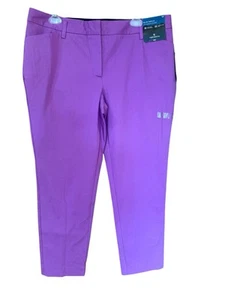 Pantalone donna Worthington taglia 12 slim caviglia piatto davanti viola nuovo cartellino 44€ elasticizzato - Foto 1 di 14