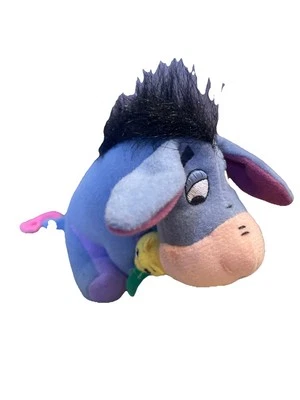 Applause Winnie the Pooh EEYORE WIGGLER 6" Peluche Tog Pull Leaf & He Wiggles RARO Foto 1 de 4