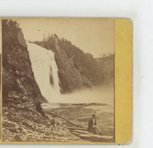 Falls Montmorency Kanada Ellison & Company Stereoansicht um 1870 - Bild 1 von 3