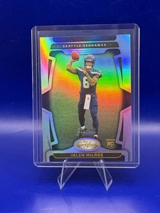 2025 Certified Jalen Milroe /399 RC SILVER MIRROR SP #155 Seahawks Rookie - Picture 1 of 2