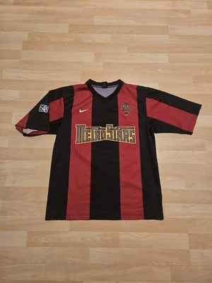 Camiseta deportiva vintage MLS Metrostars años 90 auténtica Home Kit para hombre mediana Foto 1 de 4
