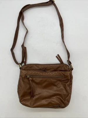 Bolso Bandolera Ajustable Bueno Marrón Imitación Cuero Foto 1 de 4