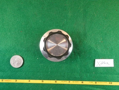 Vintage Large Bakelite and Brushed Metal Control Knob w/ Set Screw - Image 1 of 4