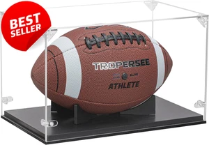 Fußball Vitrine, verdickter UV-Schutz klar Acryldeckel Fußballhalter - Bild 1 von 12