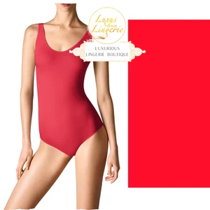 Viscose String Body by Wolford S Small Lipstick Red Classic Elegance Sleeveless - Picture 1 of 2