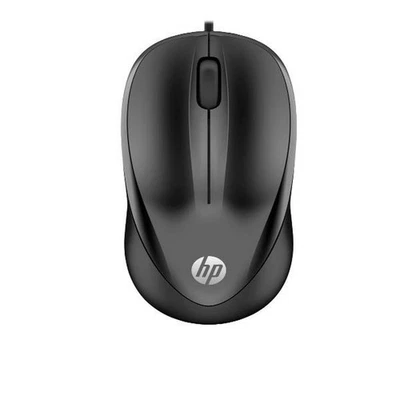 Maus mit Kabel und optischem Sensor HP 4QM14AA#ABL Schwarz 1200 DPI - Bild 1 von 4