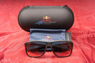 Red Bull Racing Eyewear: RBRE - MERE-001S, Matt Black Frame + Red Lens - Image 1 of 2