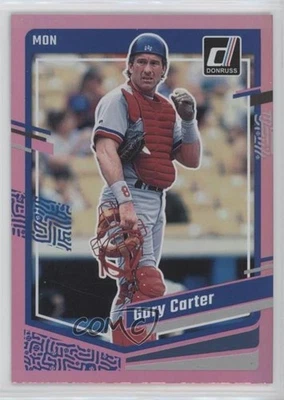 2023 Panini Donruss Holo Pink Gary Carter #191 HOF - Image 1 of 2