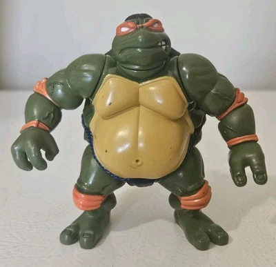 Figura de acción de colección Teenage Mutant Ninja Turtles Sumo Michelangelo Mike 1995 Foto 1 de 4