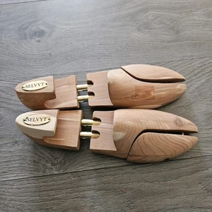 Selvyt Premium Cedar Shoe Trees Wooden Pair - Picture 1 of 8