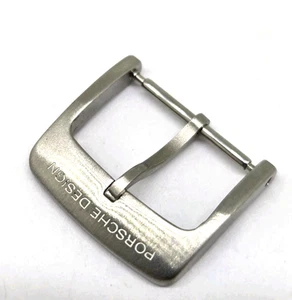 Porsche Design Original Dorn Schließe 18mm Edelstahl Matt - Picture 1 of 3