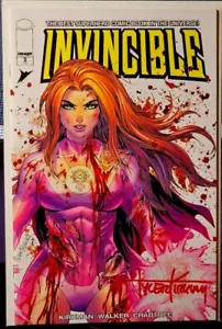 Invincible 2 artisti firma Kirkham Trade Atom Eve con COA - Foto 1 di 2