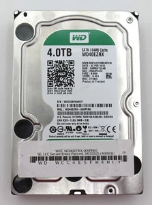 Disco duro Western Digital Green 3,5" | WD40EZRX | 4 TB | 5,4 k | 64 MB | Usado y limpiado - Imagen 1 de 4