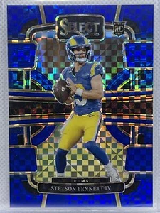 2023 Panini Select #55 Stetson Bennett IV Blue Prizms #/199 - Picture 1 of 2