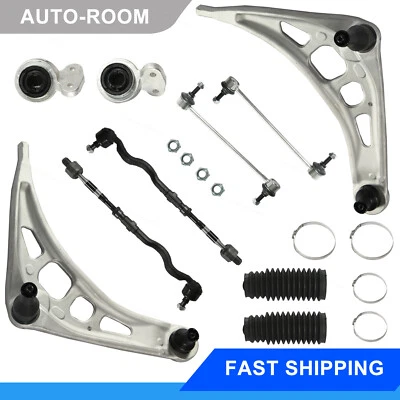 10Pcs Control Arm Ball Joint Tie Rod Suspension Kit Fit For 06-15 BMW E46 - Image 1 of 4