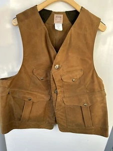 FILSON Gilet Mezza Luna Cotone Tela Giacca Tg Large Uomo Taglia XXL MadeinUSA - Foto 1 di 5