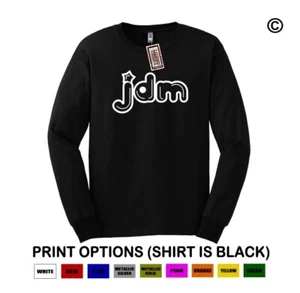 JDM #36 Street Drag Racing Shirt Japanese Flag Import LONG SLEEVE Car Tee Kanji - Picture 1 of 1
