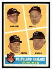 1960 Topps BASEBALL #460 Cleveland Indians Coaches 60TBB-02