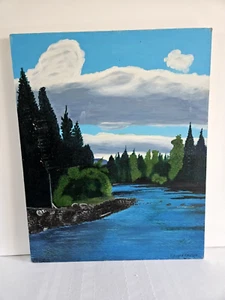 Landschaft Ölgemälde von Edward J Kaiser 16"x 20" mehrfarbig - Bild 1 von 7