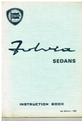 LANCIA FULVIA S1: 2C GT GTE BERLINA '64-69 MANUAL ORIGINAL DE INSTRUCCIONES/MANTENIMIENTO Foto 1 de 4
