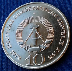 10 Mark 1972. Buchenwald Memorial, Germany DDR coin ! - Picture 1 of 2