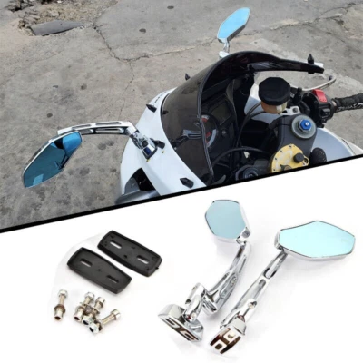 Espejos retrovisores deportivos para motocicletas para Suzuki GSXR 600 750 1000 Hayabusa GSX1300R Foto 1 de 4