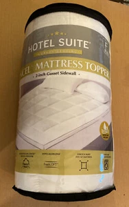 Hotel Suite Luxury Bedding Tencel Mattress Topper- 2” Gusset Sidewall - Full - Picture 1 of 5