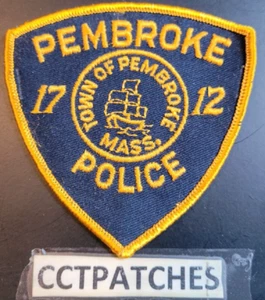 PEMBROKE, MASSACHUSETTS POLIZEI SCHULTERAUFNÄHER MA - Bild 1 von 2