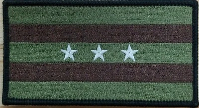 Guayaquil Ecuador Flag Iron-On Sew Patch  Tactical Multi-Cam OCP Camo  - Image 1 of 2