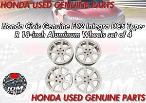 Honda Civic Genuine FD2 Integra DC5 Type-R 18-inch Aluminum Wheels set of 4 - Picture 1 of 9